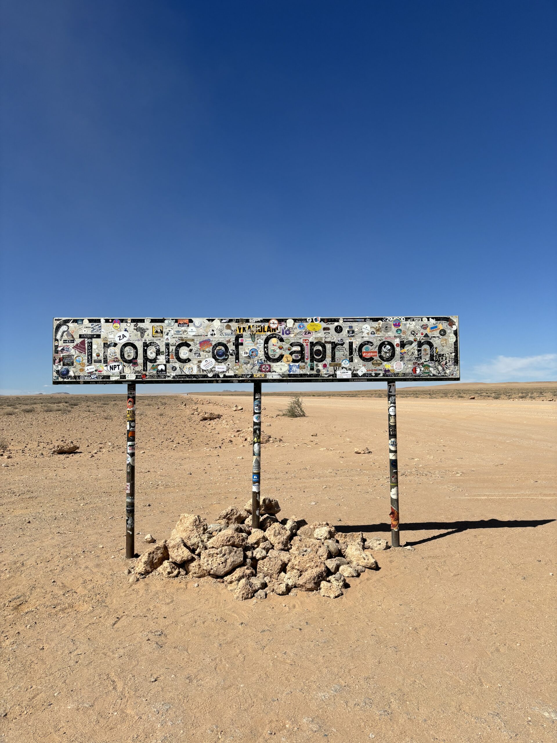 Cartello Tropico del Capricorno Namibia