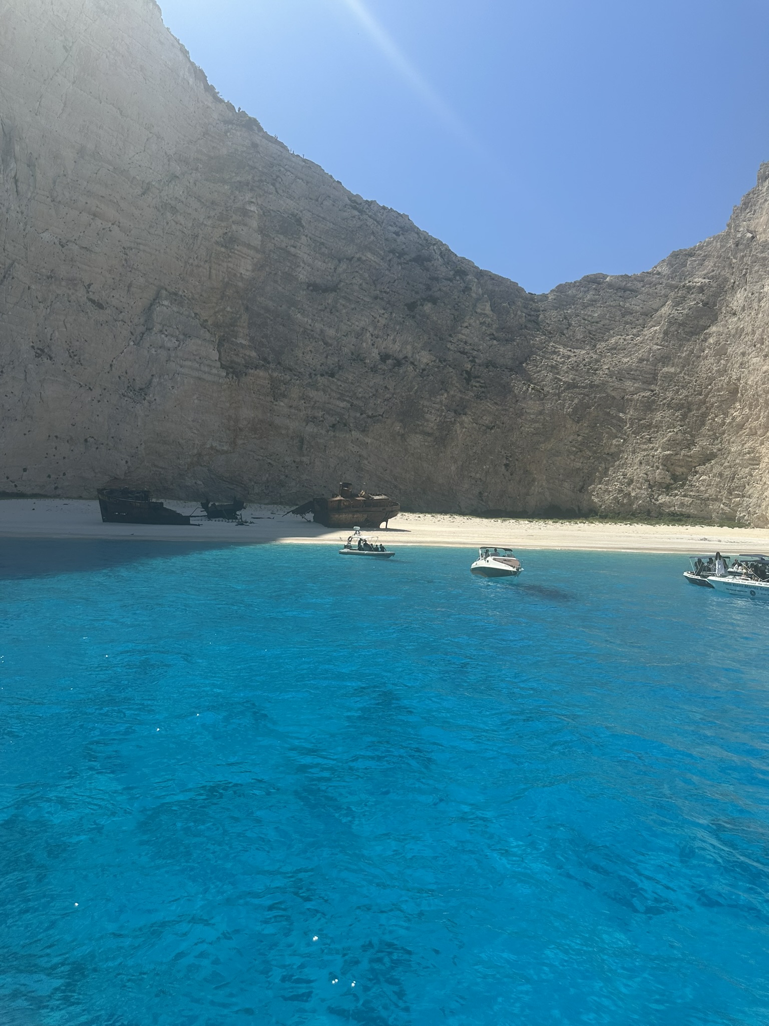 Shipwreck di Zante — Navagio dalla barca